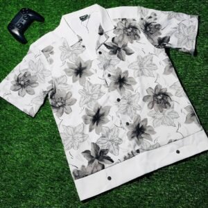 velimo chemise fleurs grises 1